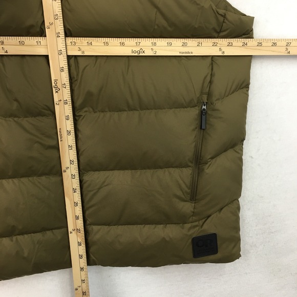 Outdoor Research Mens Cold Snap Down Vest 1943 Loden XL TG Lightweight Puffer - Picture 10 of 10